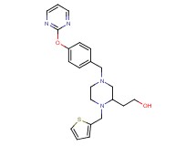 2-[4-[4-(2-pyrimidinyloxy)benzyl]-1-(2-thienylmethyl)-2-piperazinyl]ethanol