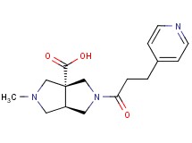 (3aR*,6aR*)-2-methyl-5-[3-(4-pyridinyl)propanoyl]hexahydropyrrolo[3,4-c]pyrrole-3a(1H)-carboxylic acid