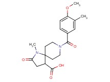 8-(4-methoxy-3-methylbenzoyl)-1-methyl-2-oxo-1,8-diazaspiro[4.5]decane-4-carboxylic acid