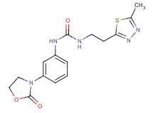 N-[2-(5-methyl-1,3,4-thiadiazol-2-yl)ethyl]-N'-[3-(2-oxo-1,3-oxazolidin-3-yl)phenyl]urea