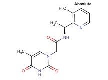 2-(5-methyl-2,4-dioxo-3,4-dihydropyrimidin-1(2H)-yl)-N-[(1S)-1-(3-methylpyridin-2-yl)ethyl]acetamide