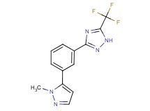 3-[3-(1-methyl-1H-pyrazol-5-yl)phenyl]-5-(trifluoromethyl)-1H-1,2,4-triazole