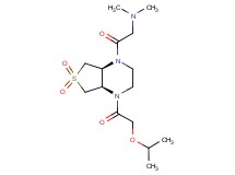2-[(4aR*,7aS*)-4-(isopropoxyacetyl)-6,6-dioxidohexahydrothieno[3,4-b]pyrazin-1(2H)-yl]-N,N-dimethyl-2-oxoethanamine