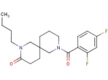 2-butyl-8-(2,4-difluorobenzoyl)-2,8-diazaspiro[5.5]undecan-3-one