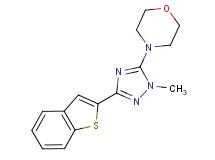 4-[3-(1-benzothien-2-yl)-1-methyl-1H-1,2,4-triazol-5-yl]morpholine