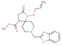 methyl 1-(allyloxy)-8-(1,3-benzothiazol-2-ylmethyl)-2-oxo-1,8-diazaspiro[4.5]decane-4-carboxylate