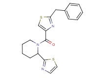 1-[(2-benzyl-1,3-thiazol-4-yl)carbonyl]-2-(1,3-thiazol-2-yl)piperidine