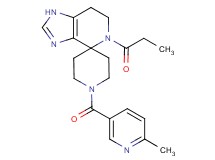 1'-[(6-methylpyridin-3-yl)carbonyl]-5-propionyl-1,5,6,7-tetrahydrospiro[imidazo[4,5-c]pyridine-4,4'-piperidine]