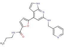 N-propyl-5-{6-[(pyridin-3-ylmethyl)amino]-1H-pyrrolo[2,3-b]pyridin-4-yl}-2-furamide