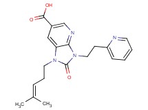 1-(4-methylpent-3-en-1-yl)-2-oxo-3-(2-pyridin-2-ylethyl)-2,3-dihydro-1H-imidazo[4,5-b]pyridine-6-carboxylic acid