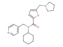 N-cyclohexyl-N-(pyridin-4-ylmethyl)-5-(pyrrolidin-1-ylmethyl)-2-furamide