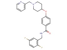 N-(2,5-difluorobenzyl)-4-{[1-(2-pyridinylmethyl)-4-piperidinyl]oxy}benzamide