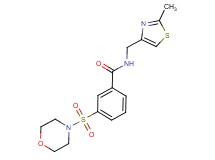 N-[(2-methyl-1,3-thiazol-4-yl)methyl]-3-(morpholin-4-ylsulfonyl)benzamide