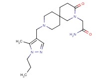 2-{9-[(5-methyl-1-propyl-1H-pyrazol-4-yl)methyl]-3-oxo-2,9-diazaspiro[5.5]undec-2-yl}acetamide