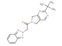 2-[2-(2-tert-butyl-5,7-dihydro-6H-pyrrolo[3,4-d]pyrimidin-6-yl)-2-oxoethyl]-2H-1,2,3-benzotriazole