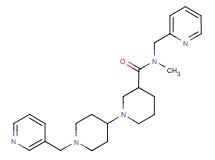 N-methyl-N-(pyridin-2-ylmethyl)-1'-(pyridin-3-ylmethyl)-1,4'-bipiperidine-3-carboxamide