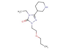 4-ethyl-5-(3-piperidinyl)-2-(2-propoxyethyl)-2,4-dihydro-3H-1,2,4-triazol-3-one dihydrochloride