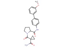 1-{[1-(aminocarbonyl)cyclopropyl]carbonyl}-N-(3'-methoxy-4-biphenylyl)prolinamide