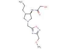 2-hydroxy-N-(rel-(3R,4S)-1-{[3-(methoxymethyl)-1,2,4-oxadiazol-5-yl]methyl}-4-propyl-3-pyrrolidinyl)acetamide hydrochloride