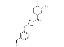 5-{[3-(3-ethylphenoxy)azetidin-1-yl]carbonyl}-1-methylpiperidin-2-one