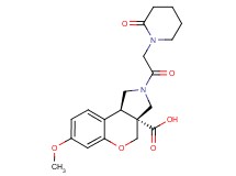 (3aR*,9bR*)-7-methoxy-2-[(2-oxopiperidin-1-yl)acetyl]-1,2,3,9b-tetrahydrochromeno[3,4-c]pyrrole-3a(4H)-carboxylic acid