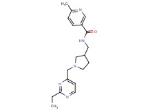 N-({1-[(2-ethylpyrimidin-4-yl)methyl]pyrrolidin-3-yl}methyl)-6-methylnicotinamide