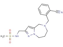 N-{[5-(2-cyanobenzyl)-5,6,7,8-tetrahydro-4H-pyrazolo[1,5-a][1,4]diazepin-2-yl]methyl}methanesulfonamide