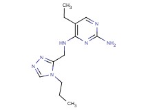 5-ethyl-N~4~-[(4-propyl-4H-1,2,4-triazol-3-yl)methyl]pyrimidine-2,4-diamine