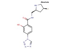 N-{[(2S,4S)-4-fluoropyrrolidin-2-yl]methyl}-2-hydroxy-4-(1H-tetrazol-1-yl)benzamide