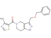 3-[(benzyloxy)methyl]-5-[(4-methyl-1,3-thiazol-5-yl)carbonyl]-4,5,6,7-tetrahydro-1H-pyrazolo[4,3-c]pyridine