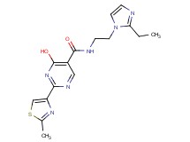 N-[2-(2-ethyl-1H-imidazol-1-yl)ethyl]-4-hydroxy-2-(2-methyl-1,3-thiazol-4-yl)pyrimidine-5-carboxamide