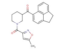1,2-dihydro-5-acenaphthylenyl{1-[(5-methyl-3-isoxazolyl)carbonyl]-3-piperidinyl}methanone