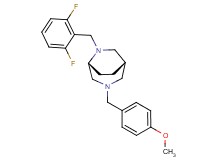 (1S*,5R*)-6-(2,6-difluorobenzyl)-3-(4-methoxybenzyl)-3,6-diazabicyclo[3.2.2]nonane