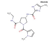 (4S)-N-ethyl-4-{[(4-methyl-1H-imidazol-2-yl)carbonyl]amino}-1-[(1-methyl-1H-pyrrol-2-yl)carbonyl]-L-prolinamide