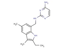 N~2~-[(2-ethyl-3,5-dimethyl-1H-indol-7-yl)methyl]pyrimidine-2,4-diamine