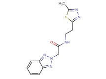 2-(2H-1,2,3-benzotriazol-2-yl)-N-[2-(5-methyl-1,3,4-thiadiazol-2-yl)ethyl]acetamide