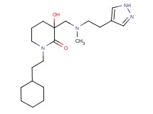 1-(2-cyclohexylethyl)-3-hydroxy-3-({methyl[2-(1H-pyrazol-4-yl)ethyl]amino}methyl)piperidin-2-one