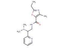 N-[2-(dimethylamino)-2-pyridin-2-ylethyl]-2-ethyl-4-methyl-1,3-oxazole-5-carboxamide