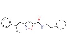 N-[2-(1-cyclohexen-1-yl)ethyl]-3-(2-phenylpropyl)-5-isoxazolecarboxamide