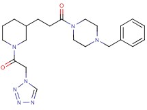 1-benzyl-4-{3-[1-(1H-tetrazol-1-ylacetyl)-3-piperidinyl]propanoyl}piperazine
