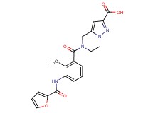 5-[3-(2-furoylamino)-2-methylbenzoyl]-4,5,6,7-tetrahydropyrazolo[1,5-a]pyrazine-2-carboxylic acid