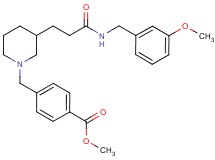 methyl 4-[(3-{3-[(3-methoxybenzyl)amino]-3-oxopropyl}-1-piperidinyl)methyl]benzoate