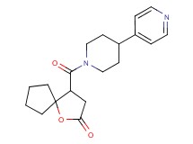 4-{[4-(4-pyridinyl)-1-piperidinyl]carbonyl}-1-oxaspiro[4.4]nonan-2-one