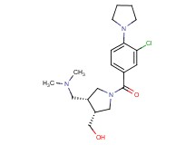{(3R*,4R*)-1-(3-chloro-4-pyrrolidin-1-ylbenzoyl)-4-[(dimethylamino)methyl]pyrrolidin-3-yl}methanol