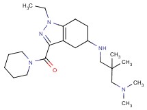N'-[1-ethyl-3-(1-piperidinylcarbonyl)-4,5,6,7-tetrahydro-1H-indazol-5-yl]-N,N,2,2-tetramethyl-1,3-propanediamine