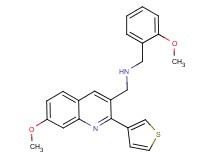 (2-methoxybenzyl){[7-methoxy-2-(3-thienyl)-3-quinolinyl]methyl}amine