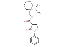 N-{[1-(dimethylamino)cyclohexyl]methyl}-2-oxo-1-phenyl-3-pyrrolidinecarboxamide