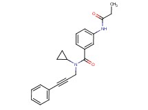 N-cyclopropyl-N-(3-phenylprop-2-yn-1-yl)-3-(propionylamino)benzamide