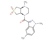 (4aS*,7aR*)-1-[(1,5-dimethyl-1H-indazol-3-yl)carbonyl]-4-methyloctahydrothieno[3,4-b]pyrazine 6,6-dioxide