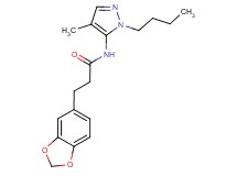 3-(1,3-benzodioxol-5-yl)-N-(1-butyl-4-methyl-1H-pyrazol-5-yl)propanamide